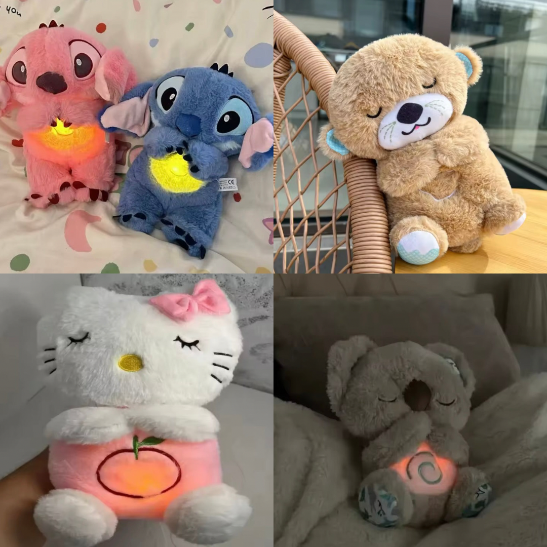 Peluche antiestrés relajación con respiración sonido chic oso hormiguero +5 Diseños Diferentes MT-0101