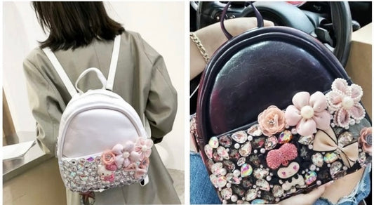 Mochila de lujo con pedrería YA1009