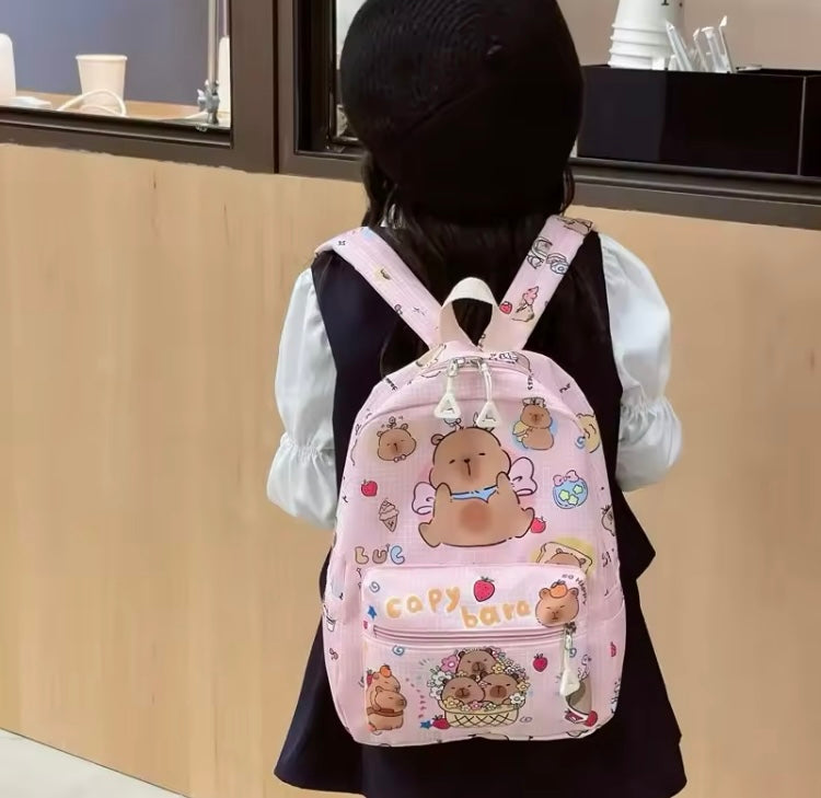 Mochila infantil de tela Capibara mod.82511