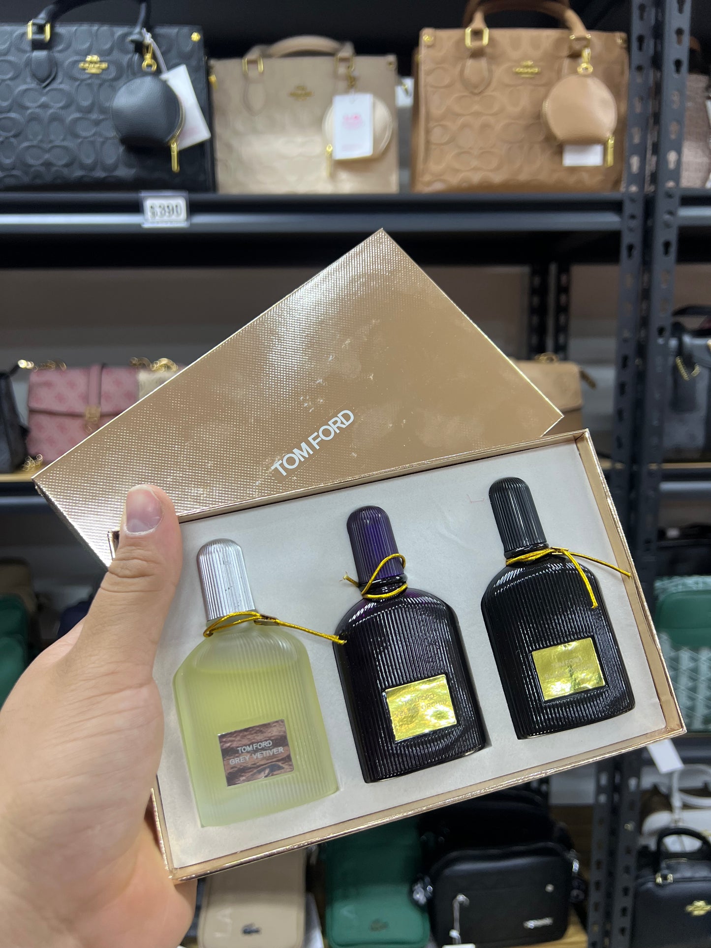 Set Tom Ford Grey Vetiver • Velvet Orchid • Black Orchid 3x30 ml