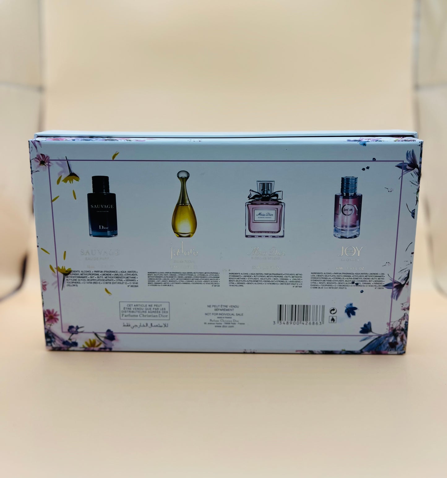 Set Dior • Sauvage • J’adore • Miss Dior • Joy 4x30 ml