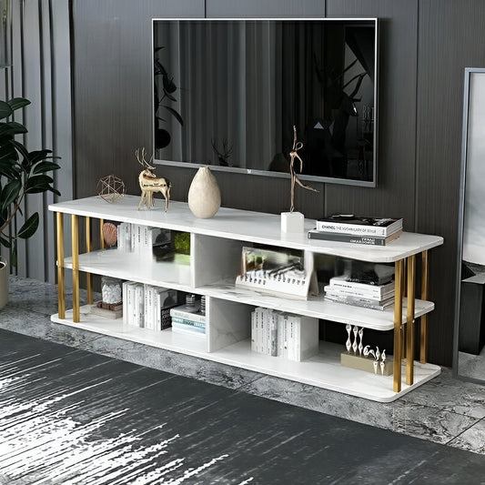 Mesa de Entretenimiento Elegance Blanca 120x30x43 cm