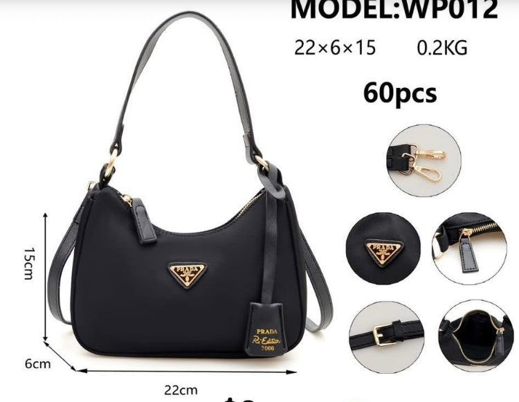 Bolsa Crossbody Pra/da para dama WP012 foto de referencia