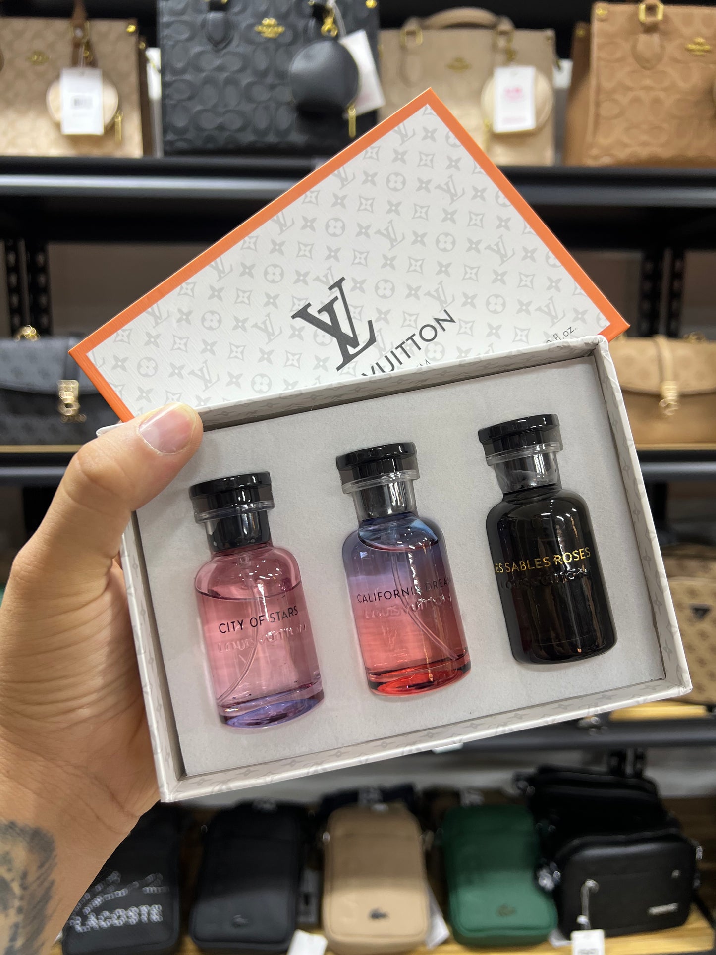 Set Louis Vuitton 3 x 30 ml | City of Stars – California Dream –Essables Roses ✨