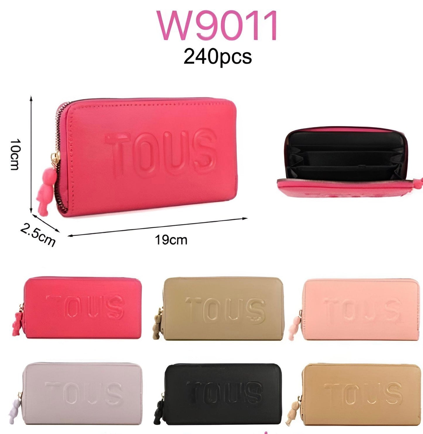 Cartera de oso 🐻 con llavero 1 Cierre (C1) W9011