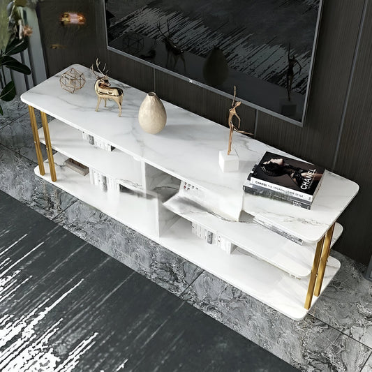 Mesa de Entretenimiento Elegance Blanca 120x30x43 cm