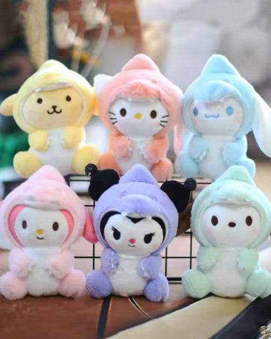 Llavero peluche con pijama de personajes animados mod. 207565