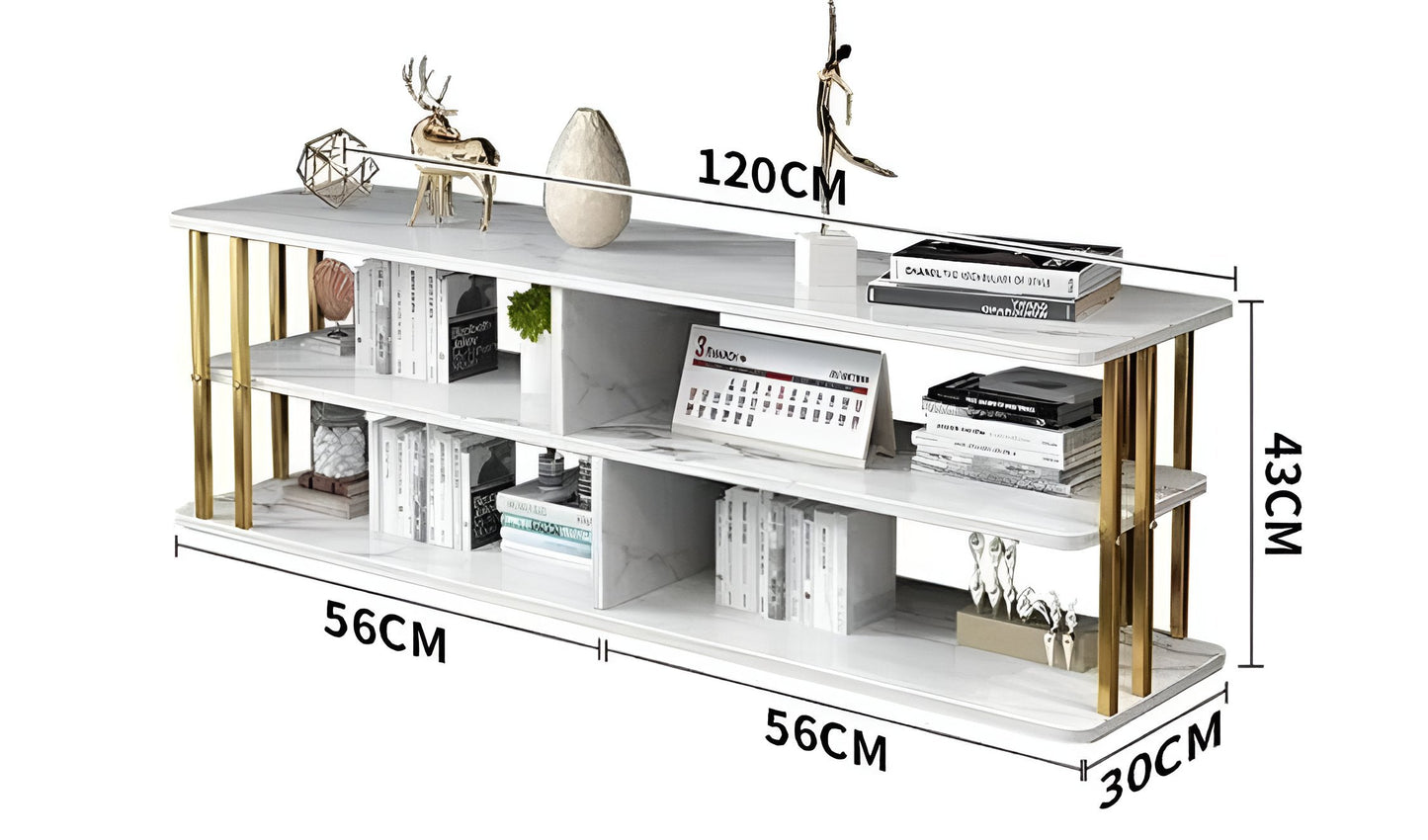 Mesa de Entretenimiento Elegance Blanca 120x30x43 cm