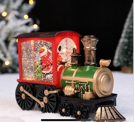 Tren navideño de Santa clous 3093 con luz, sonido y nieve 10 melodías navideñas