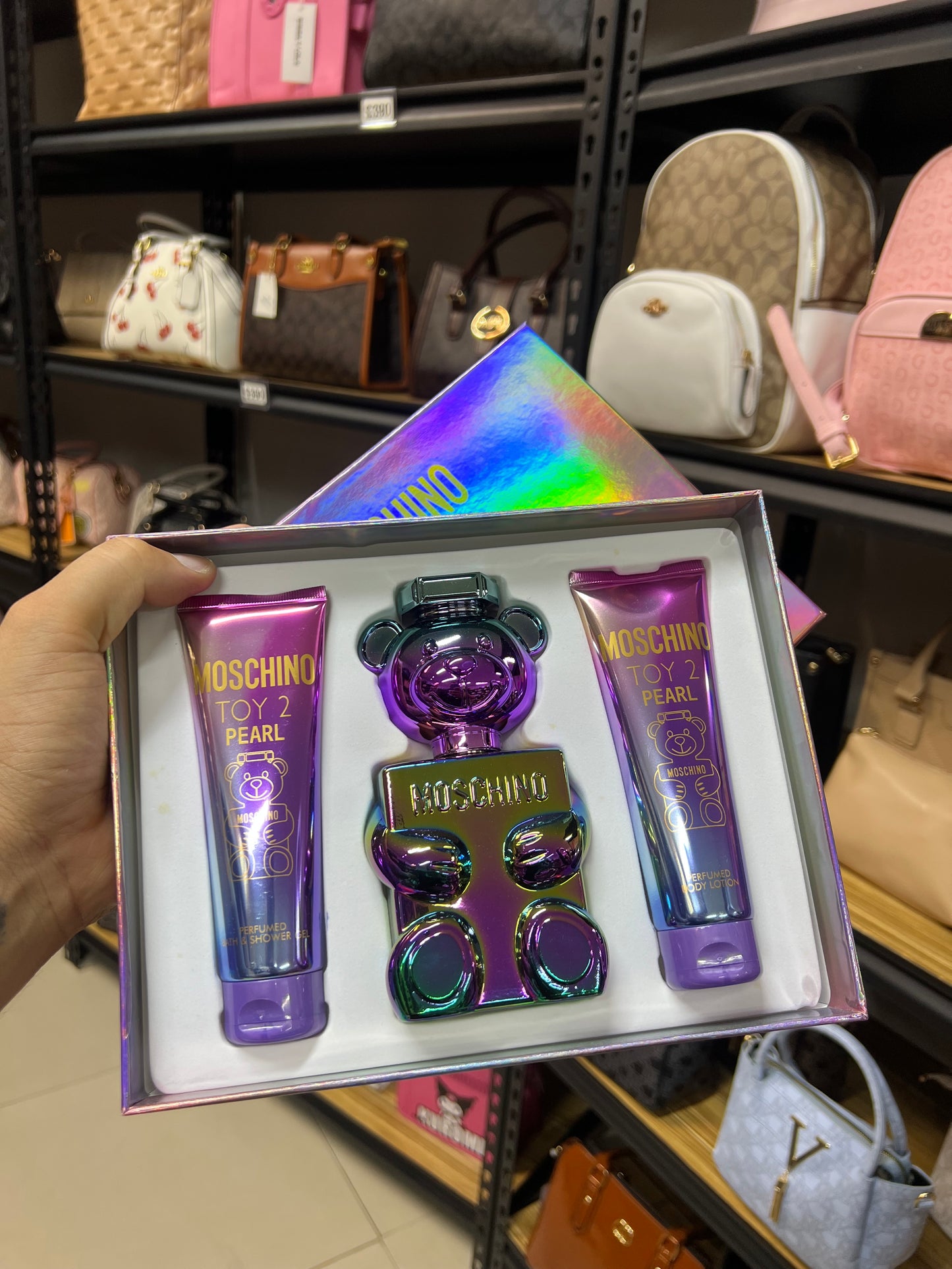 Set Moschino Toy Boy 2 ✨ Perfume 100 ml + Body Lotion + Shower Gel 100 ml