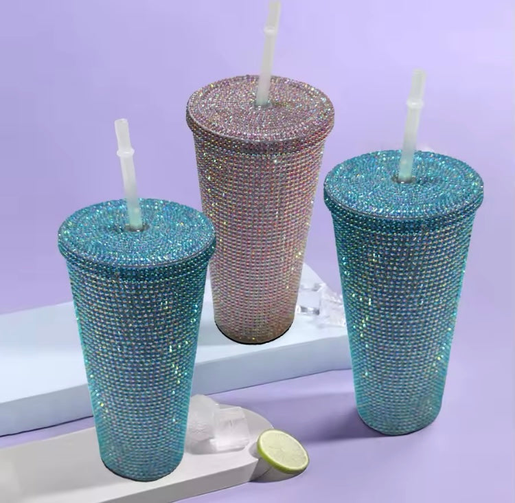 Vaso con pedrederia estilo diamante 750ml (A5) 0003