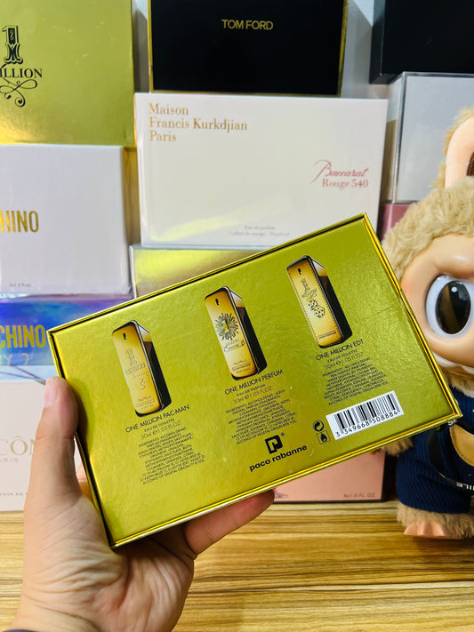 Set Paco Rabanne One Million – 3 Perfumes de 30 ml c/u