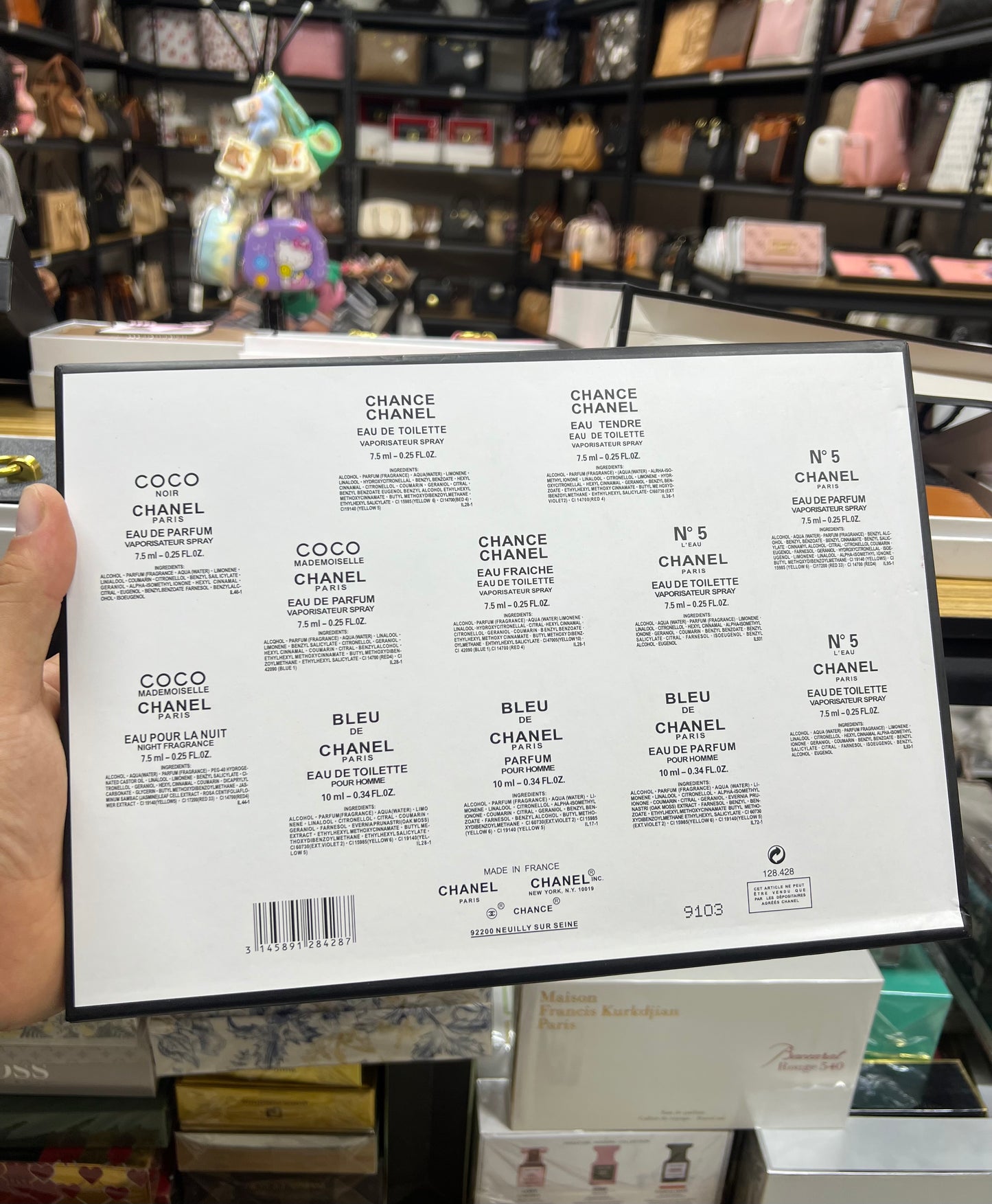 Set Chanel – 12 mini perfumes (9 de 7.5 ml + 3 de 10 ml) 🧴✨ Incluye shopping bag 🛍️