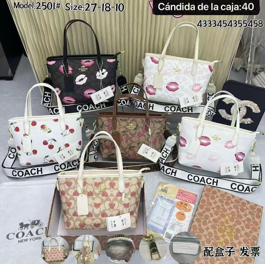 Bolsa con Caja ,Cubrepolvo y Certificado Coac:h (Beso,Cereza,Corazón)  2501