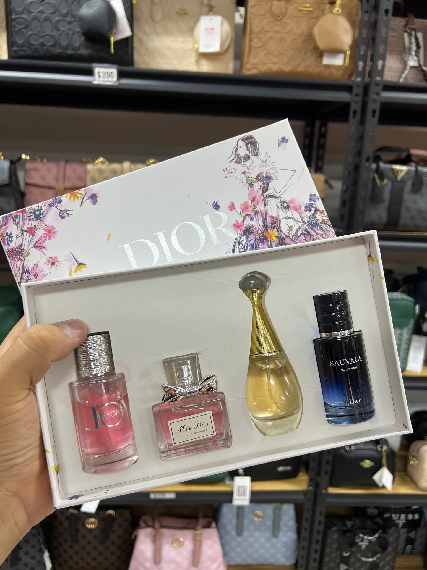 Set Dior • Sauvage • J’adore • Miss Dior • Joy 4x30 ml