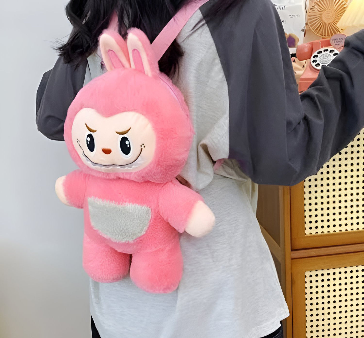 Mochila de peluche BUBU cuerpo entero L de 35cm