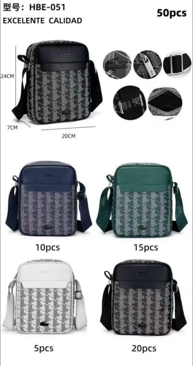 Crossbody para caballero Lacost/e (F3) HBE-051 foto de referencia