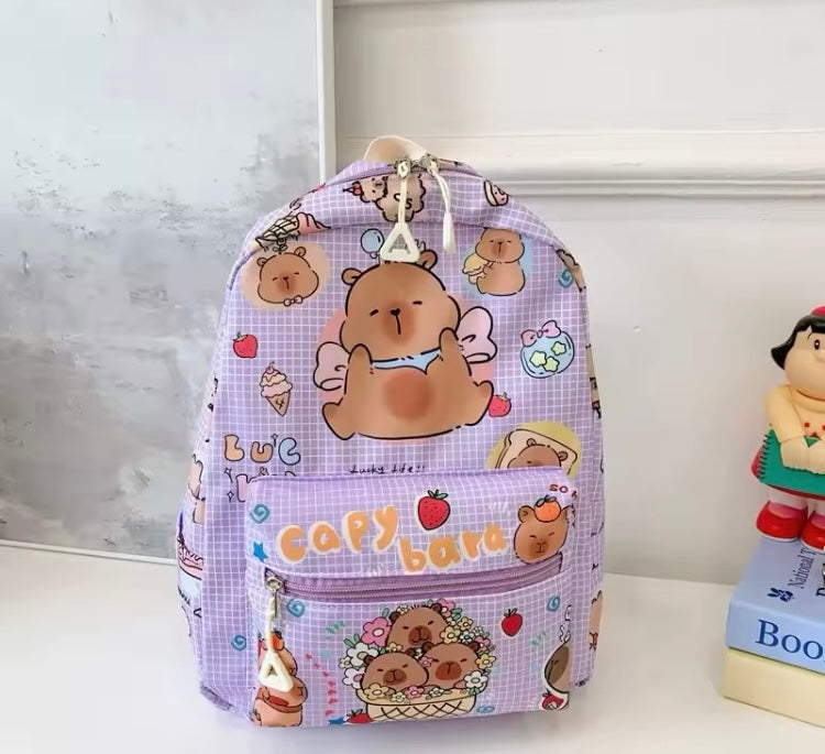 Mochila infantil de tela Capibara mod.82511