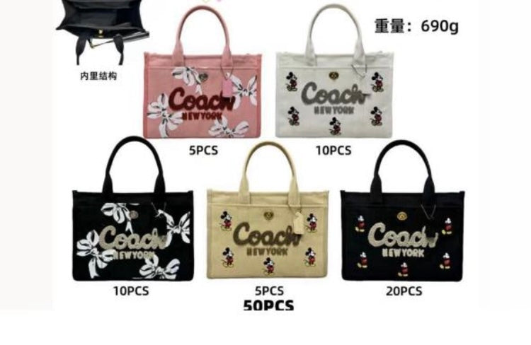 Bolsa Tote Coac:h Mickey Mouse,Flowers LCC-191