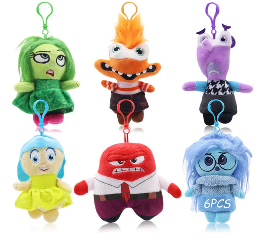 Llavero Peluche de emociones I alegria, tristeza, enojo etc. (J2)