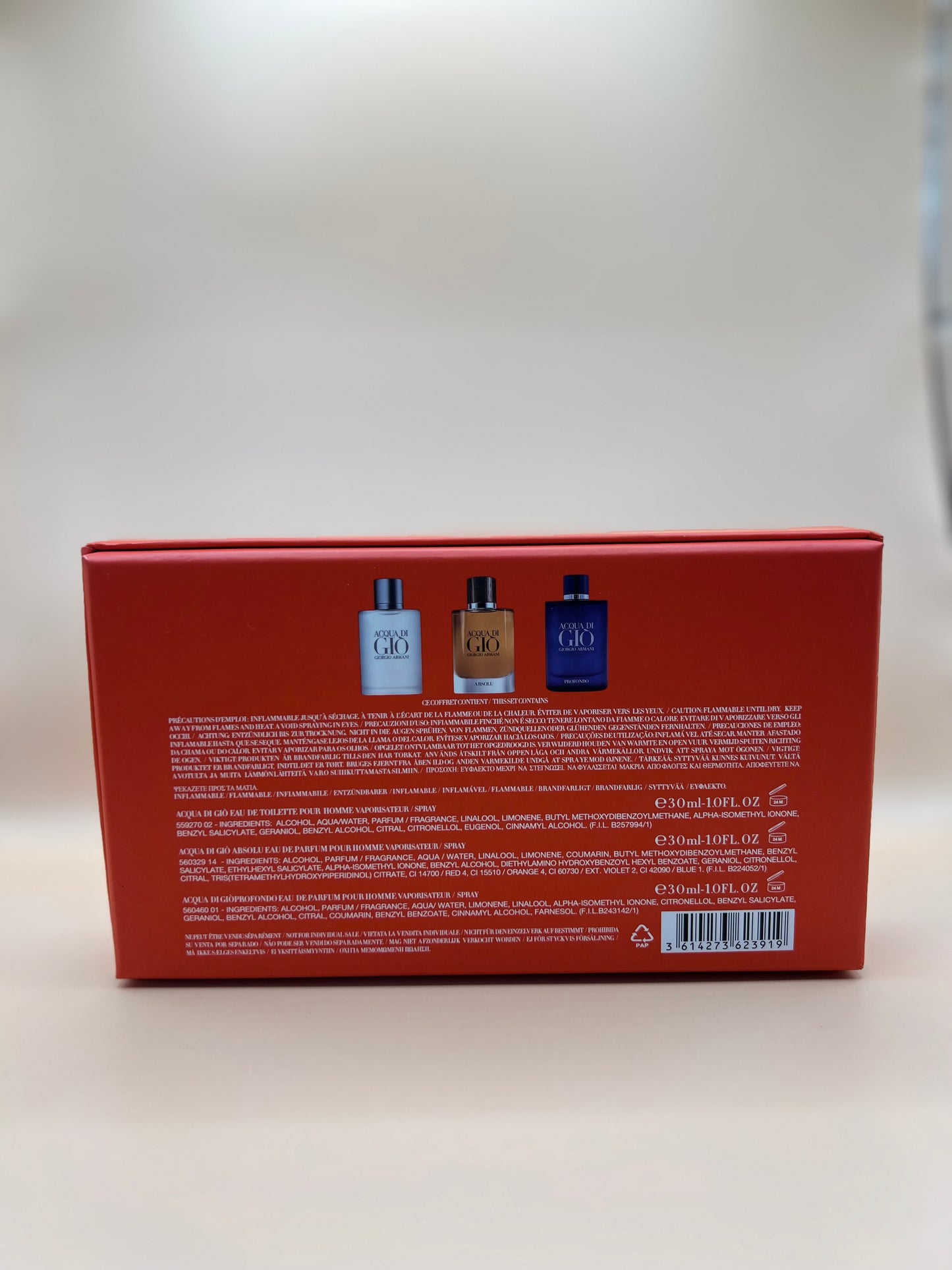 Set Giorgio Armani Acqua di Gio 3 x 30 ml
