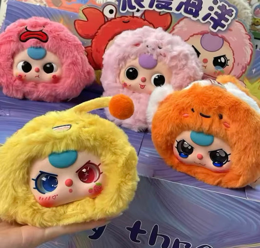 llavero peluche  baby Three bello colgante a granel  sin ningún empaque (J1)   67000