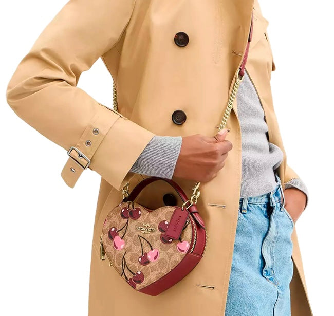 Bolsa Crossbody coac/h de corazón incluye caja (F2) MU2516 foto de referencia