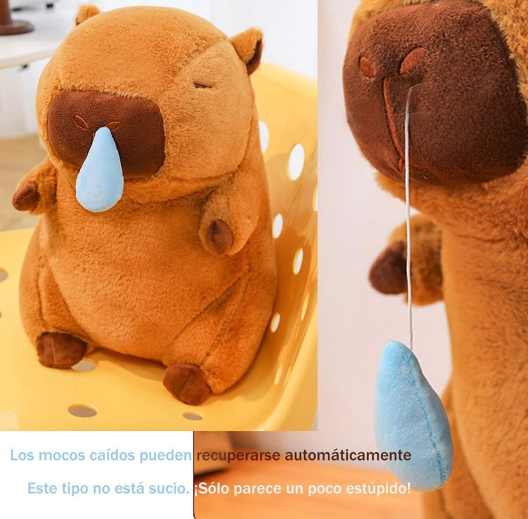 Mochila de peluche Capibara vibrador de cuerda grande de 30cm mod. 13500
