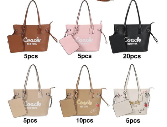 Bolsa duo  Tote Coac/h para dama M2576 con pochette imagen de referencia incluye caja y cubre p贸lvora y