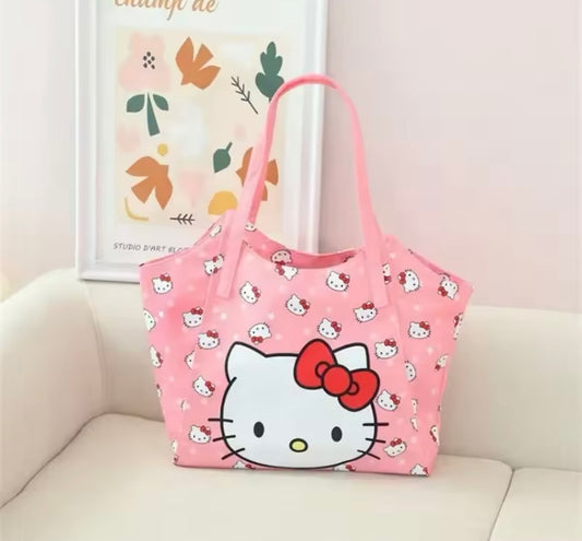Bolsa casual de tela con cierre diseño Kawai mod. cos0504