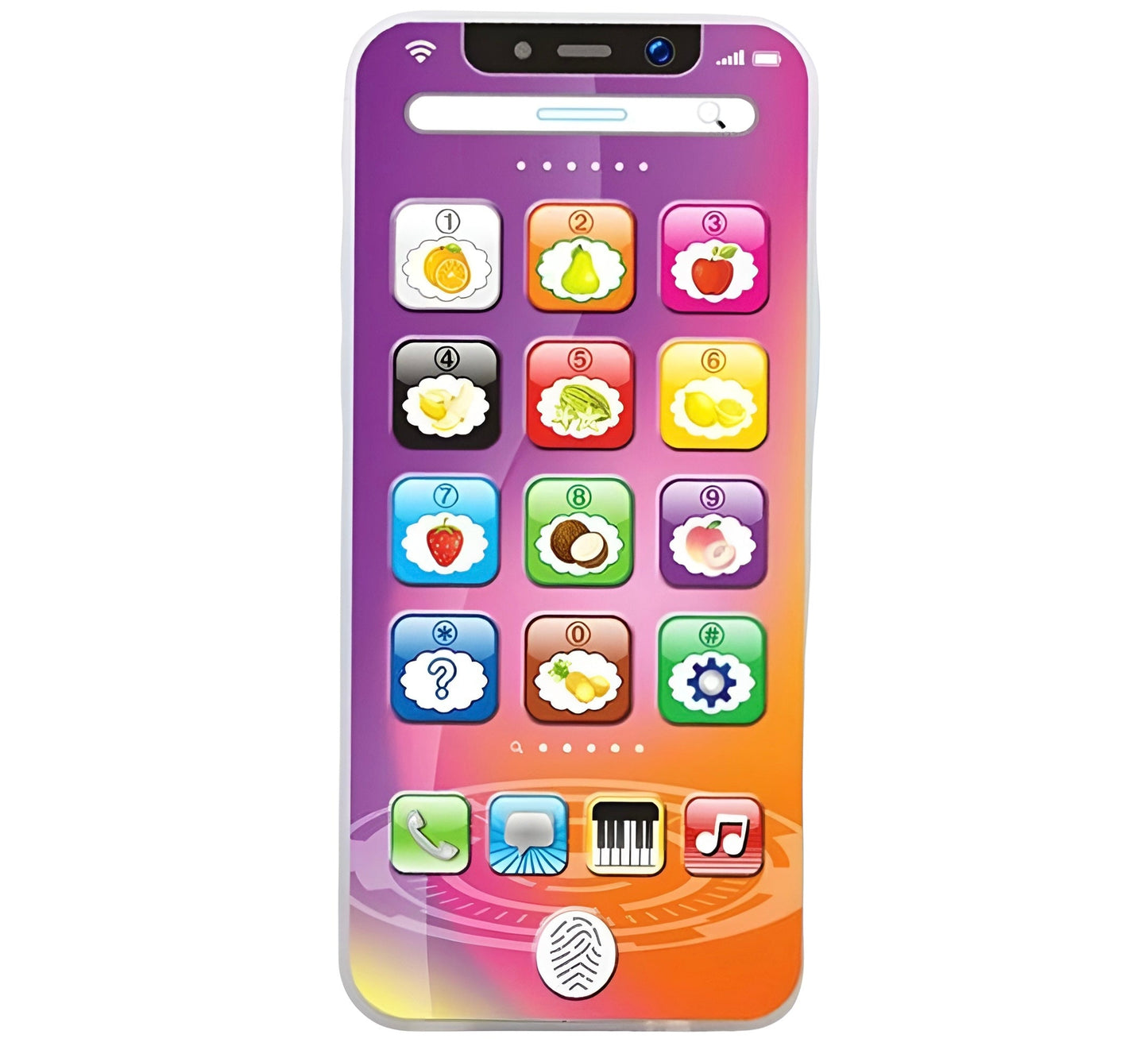 Telefono Movil De Aprendizaje Para Niños Musica Y Luces Toy Phone,Tactil.