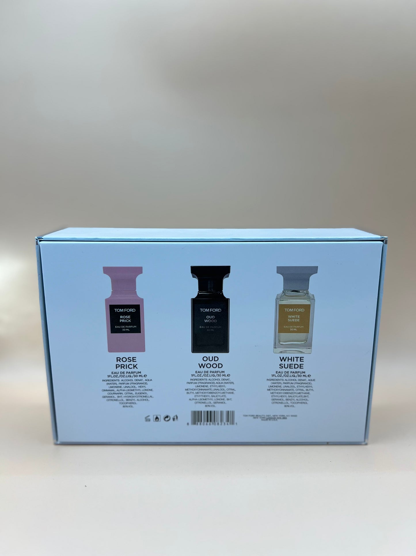 Set Tom Ford 3x30 ml ✨ White Suede • Oud Wood • Rose Prick