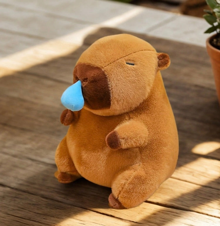 Mochila de peluche Capibara vibrador de cuerda grande de 30cm mod. 13500