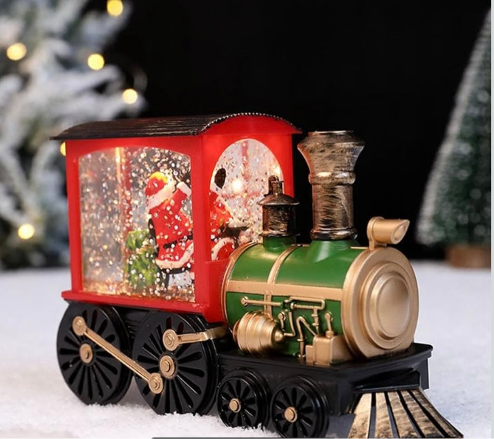Tren navideño de Santa clous 3093 con luz, sonido y nieve 10 melodías navideñas