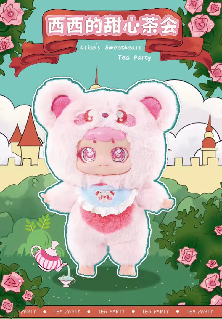 Peluche adorable caja Crices baby three Sweetheart Tea Party", muñeca de colección 📦 sorpresa  (J1) 008-2024