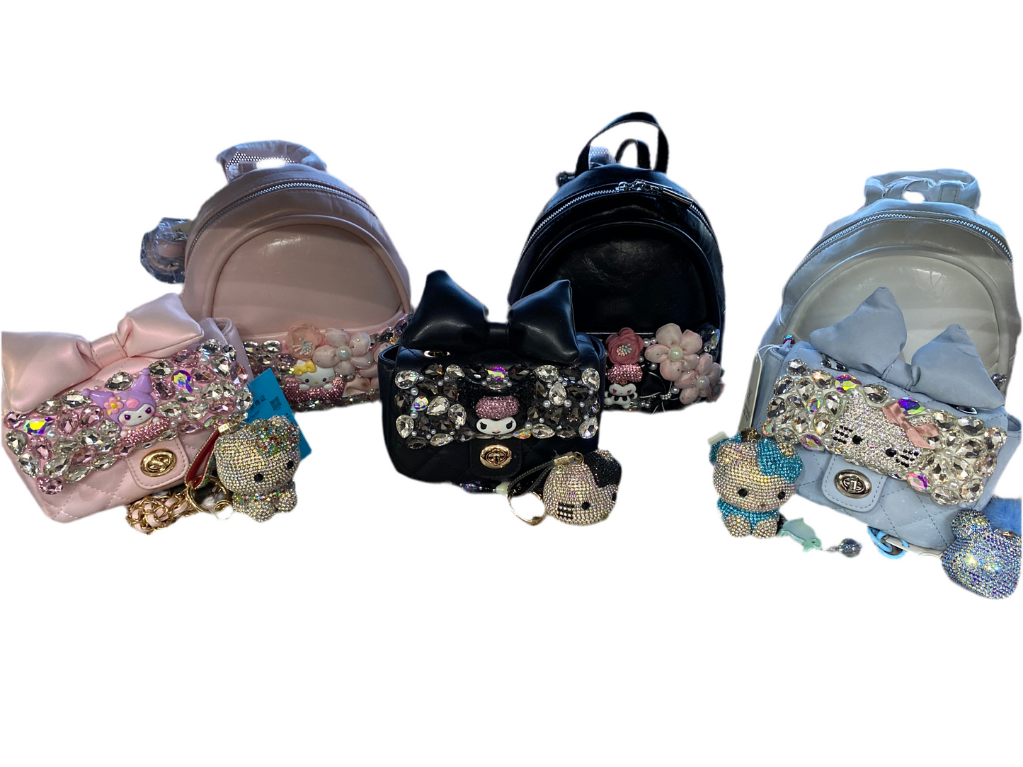 Bolsa Crossbody con pedrería y moño 2201