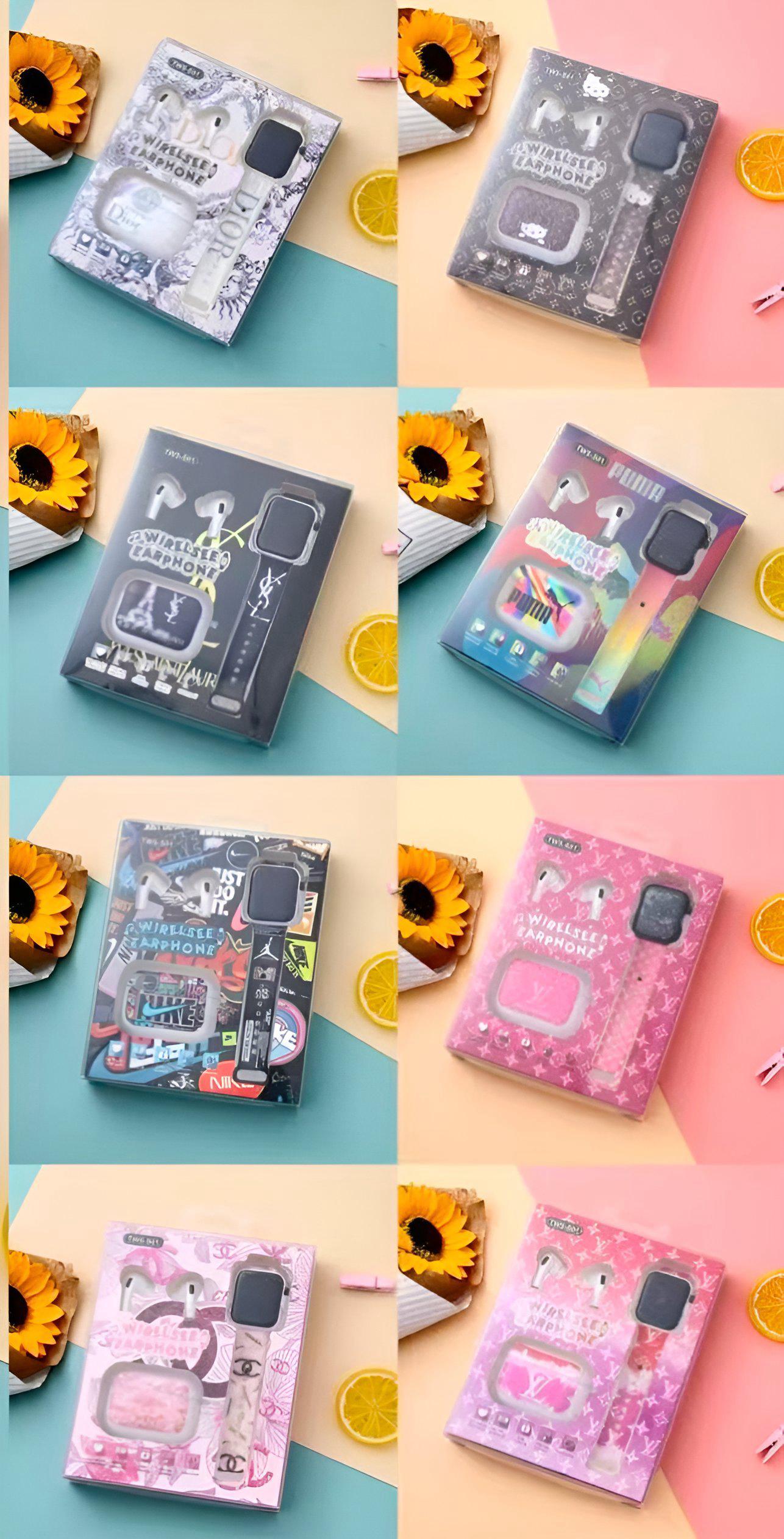 Set de 3 piezas Reloj+Cargador Audífonos (C2) 90629
