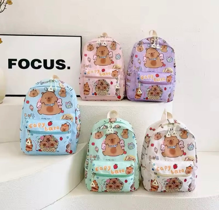 Mochila infantil de tela Capibara mod.82511
