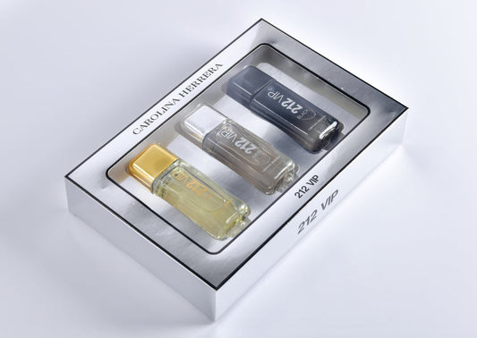 Set Carolina Herrera 212 VIP – 3 Perfumes de 30 ml c/u