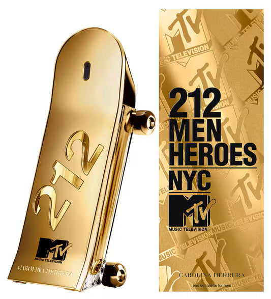 Perfume Carolina Herrera Eau de toilette 212 Heroes X MTV para hombre