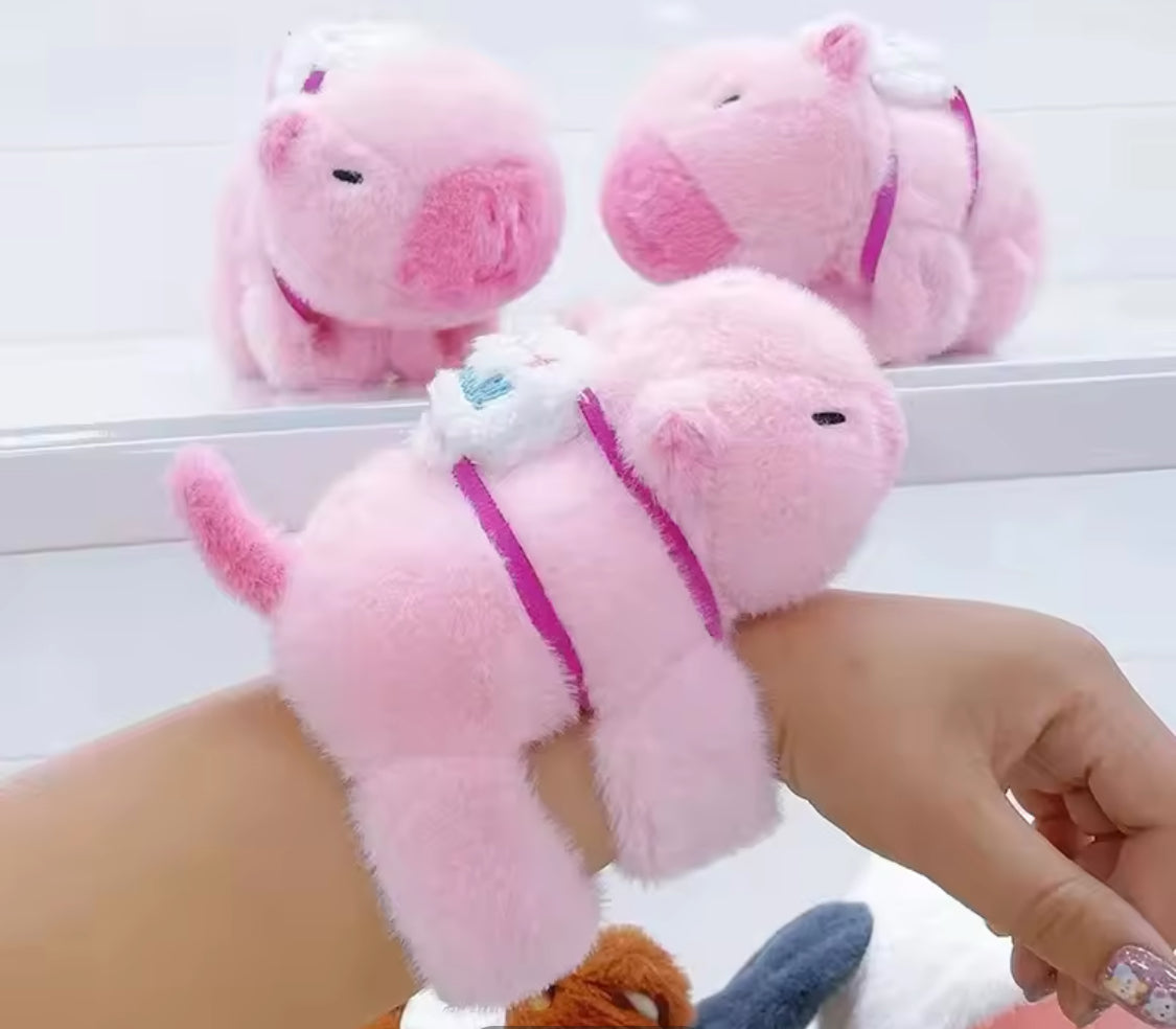 Capibara Peluche Pulsera Musical 🎶 Mochila de Tortuga 17 cm (J2) MRYK-55