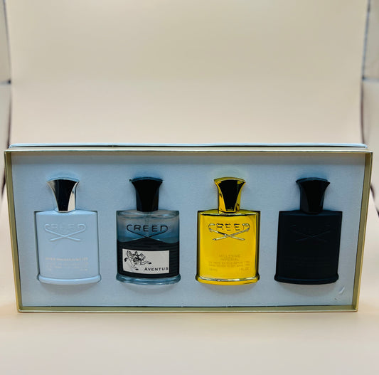 Set Creed 4 x 30 ml | Aventus – Millésime – Silver Mountain – Green Irish