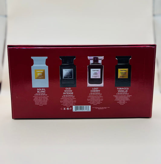 Set Tom Ford 4 x 30 ml | Tobacco Vanille – Lost Cherry – Oud Wood – Soleil Blanc