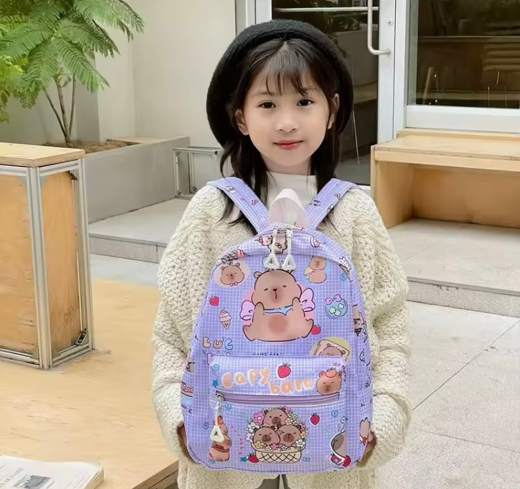 Mochila infantil de tela Capibara mod.82511