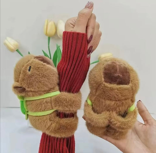 Capibara Peluche Pulsera Musical 🎶 Mochila de Tortuga 17 cm (J2) MRYK-55