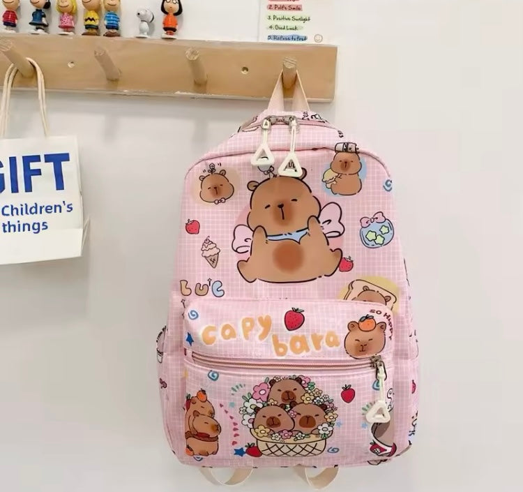 Mochila infantil de tela Capibara mod.82511