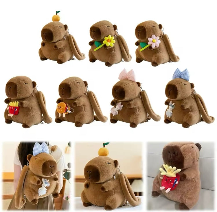 Mochila de peluche Capibara calidad premium grande 30cm mod.  9999