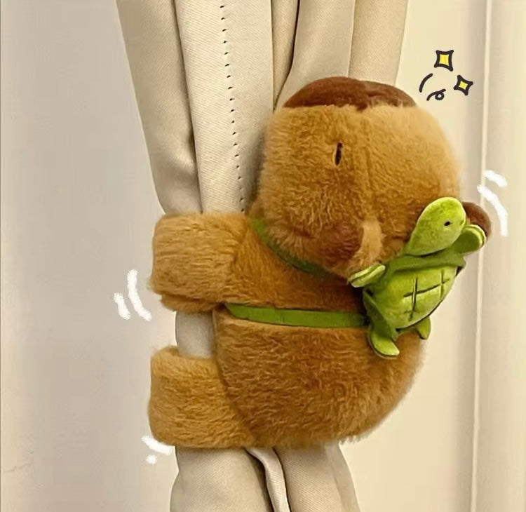 Capibara Peluche Pulsera Musical 🎶 Mochila de Tortuga 17 cm (J2) MRYK-55