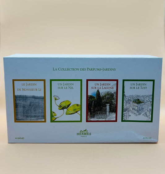 Set Hermès Paris La Collection des Parfums Jardin 4 x 30 ml