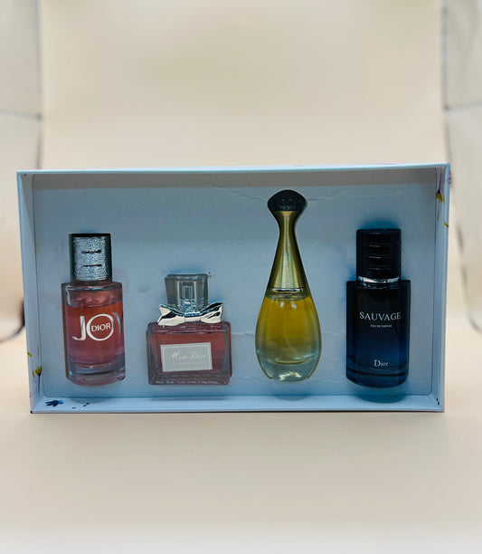 Set Dior • Sauvage • J’adore • Miss Dior • Joy 4x30 ml